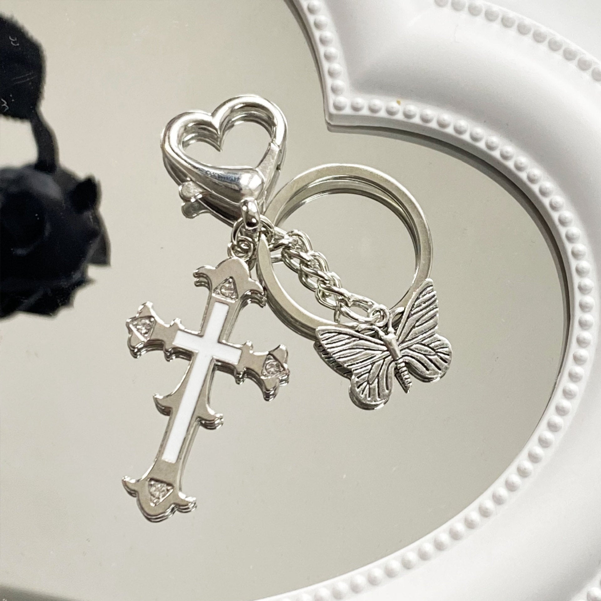 Wholesale Cross Butterflies Keychains